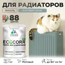 Эмаль для труб и радиаторов Malare EcoCorr быстросохнущая без запаха матовая цвет агатовый серый 1 кг