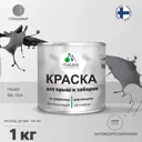 Эмаль по ржавчине Malare FastCorr для крыш заборов быстросохнущая износостойкая глянцевая цвет графитово-серый(темный) 1 кг
