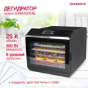 Сушилка для овощей и фруктов Oursson DR60102D 6 ярусов 500 Вт цвет черный