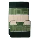 Коврик для ванной комнаты и туалета VONALDI 0344/01496 100x60/50x60 цвет зеленый
