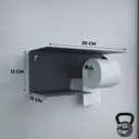 Держатель для туалетной бумаги Мастерская уюта зонт tpaper_2x_сполкой_черный цвет черный