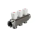 Коллектор регулирующий Sanext 8113 1"x3/4" евроконус 3 выхода нержавеющая сталь