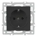 Розетка встраиваемая Arlight 043731 с заземлением цвет черный