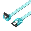Кабель Vention SATA 3 M/SATA 3 M угол 90 с защелками голубой 0.5 м KDDSD