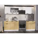 Кухонный гарнитур Эра Хозяюшка 260x207x60 см ЛДСП цвет бежевый, белый