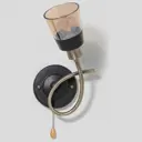 Настенный светильник Imex Md.4045-1-w-ab+bk цвет жёлтый/золотой