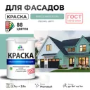 Краска фасадная Malare Professional для дерева камня и кирпича УФ-стойкая быстросохнущая матовая цвет бирюзовая катунь 2.7 л