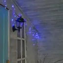 Электрогирлянда наружная Uniel Бахрома 6 м 80 ламп голубой цвет света 1 режим