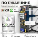 Грунт-эмаль по ржавчине 3 в 1 Malare EcoCorr антикоррозионная быстросохнущая матовая цвет аделаида 1 кг