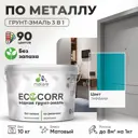Грунт-эмаль по ржавчине 3 в 1 Malare EcoCorr антикоррозионная быстросохнущая матовая цвет тиффани 10 кг