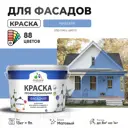 Краска фасадная Malare Professional для дерева бетона штукатурки быстросохнущая матовая цвет ниагара 9 л