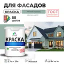Краска фасадная Malare Professional Prof_фсдГОСТ_131 для дерева камня и кирпича УФ-стойкая быстросохнущая матовая цвет мятный леденец 2.7 л