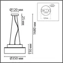 Люстра потолочная Lumion Basalto 6599/3c 3 лампы 12 м² цвет белый