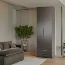 Шкаф распашной Шарм-Дизайн Мелодия МПЯ-21 110x220x60 см ЛДСП цвет венге