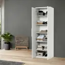 Шкаф распашной Шарм-Дизайн Мелодия МП-21 90x220x45 см ЛДСП цвет белый
