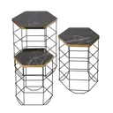 Журнальный столик Uyan 45x56 см цвет черный