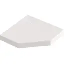 Душевой поддон Marble пятиугольный литьевой мрамор 100x100 см цвет белый