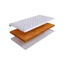 Топпер SkySleep Hard Plus на топчан 140x200 см, беспружинный, жесткость: высокая, полутораспальный, ортопедический, кокосовый