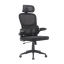 Офисное кресло Стул груп TopChairs Airone 62x124x63.5 см сетка цвет черный матовый