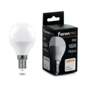 Набор ламп светодиодных Feron.PRO LB-1409 Шарик E14 9 Вт 6400K Холодный белый (голубой) 5 шт