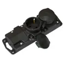 Розетка двойная Bylectrica Р16-415 с заземлением 16 А 250 В каучук