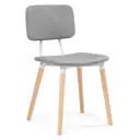 Стул Woodville Klint 43x82x58 см ткань цвет серый/бежевый