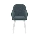 Кухонный стул Leset Слим 41x90x56 см фанера цвет белый/темно-зеленый/белый