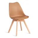 Стул Tetchair Tulip 79x59x48 см пластик/искусственная кожа цвет бежевый