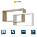 Полка Beneli 92.6x21.7 см ЛДСП цвет белый