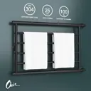 Полотенцесушитель водяной лестница Onix Sirius Turn Black Right 80x50 см 3/4" нержавеющая сталь цвет черный матовый