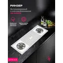 Мойка для кухни Asras AS-6322X 63x22 см глубина чаши 3 см Нержавеющая сталь 304 (хорошая прочность) цвет серебристый