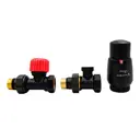 Комплект терморегулирующий прямой Vario Term Elegant ELGS0206C/FP 1/2" цвет белый