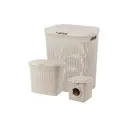 Корзина El Casa 811203+3 38x30x58 см полипропилен цвет латте 3 шт