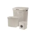 Корзина El Casa 811206+3 44.50x35.50x56 см полипропилен цвет латте 3 шт