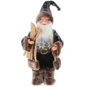 Новогоднее украшение Дед Мороз 9x30x16 см коричневый