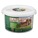 Защитно-декоративный антисептик для древесины лессирующий Барьер-Decor полуматовый цвет калужница 2.5 кг