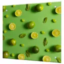 Защитный экран Borntoprint Fresh juicy 50x50x0.4 см закаленное стекло цвет зеленый