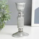 Подсвечник Simaland на 1 свечу ретро Колонна серебро 13.5x6.5x6.5 см