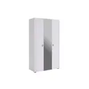 Шкаф распашной Mebelson 120x210x50 см ЛДСП цвет белый матовый/белое дерево