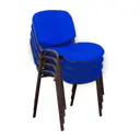 Комплект стульев 4 шт Nowy styl 47x82x60 см ткань цвет синий