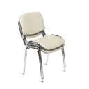 Комплект стульев 2 шт Nowy styl Iso chrome 47x82x60 см искусственная кожа цвет бежевый