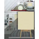 Комплект панелей ПВХ Dolleks Слоновая кость 770x700x2мм 5.04м² 10шт