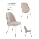 Стул Milavio Фаберже 1/4б/3 46x85x58 см текстиль цвет светло-бежевый