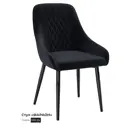 Стул Milavio Фараон24Ч 47x88x57 см Текстиль цвет черный