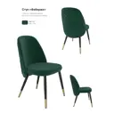 Стул Milavio Фаберже32Ч/З 46x85x58 см Текстиль цвет зеленый