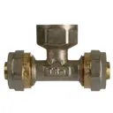 Тройник комбинированный Terma 16x1/2"x16 мм ВР латунь