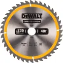 Диск пильный по дереву с гвоздями Dewalt Construction 235x30 мм 40 зубов DT1955-QZ