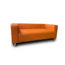 Диван Мебель никс Офис 2 0076-04 178x65x83 см искусственная кожа цвет оранжевый