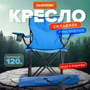 Кресло садовое складной Daswerk Кресло туристическое 43 см x 45 см x 80 см полиэстер синий