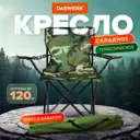 Кресло садовое складной Daswerk Кресло туристическое 43 см x 45 см x 80 см полиэстер разноцветный